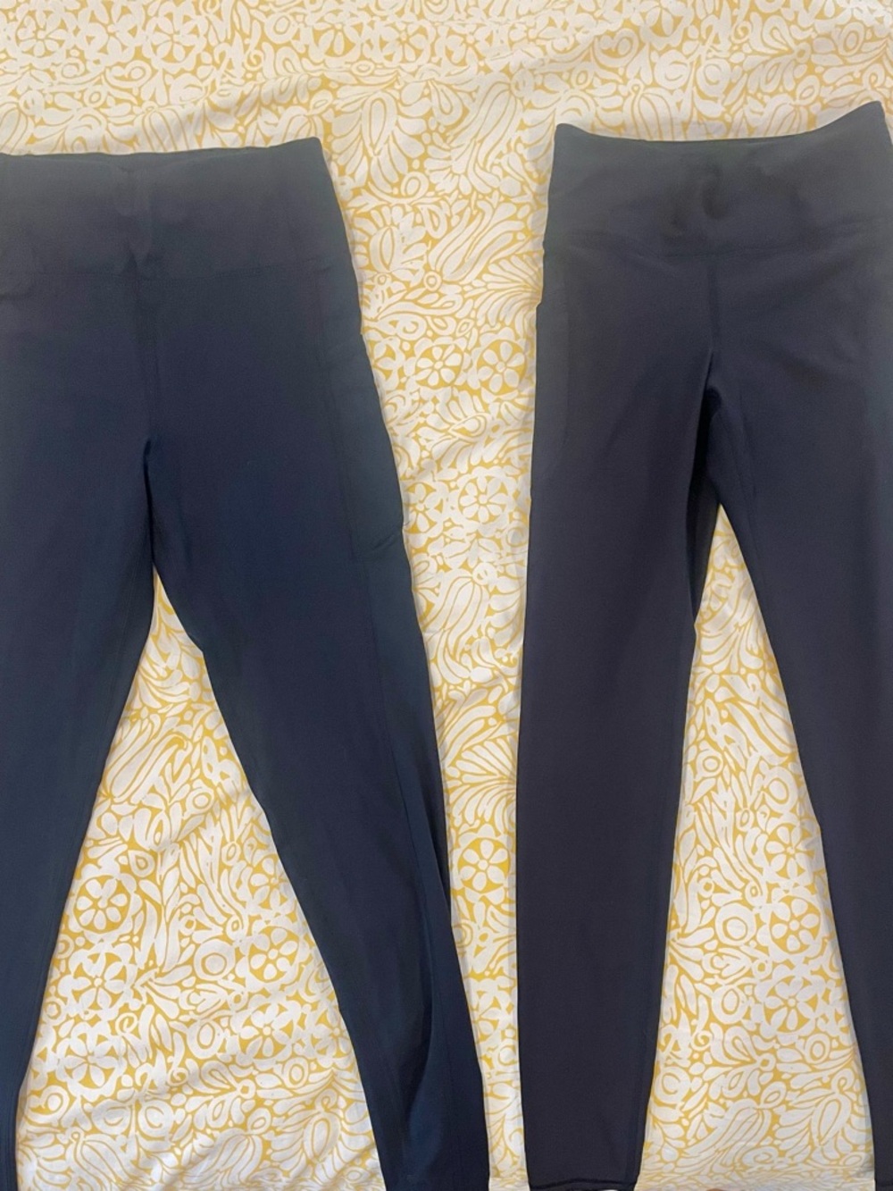 Black Activewear High-Waist Women’s Leggings with Pockets